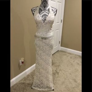 White prom dress